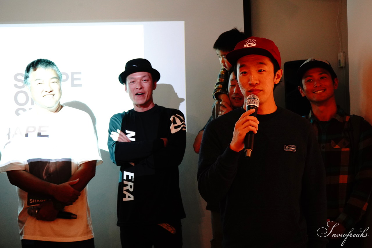 プロカメラマン菅沼浩さん初の写真集『SHAPE OF SNOW』出版記念パーティin PeakPerformance Sapporo!!